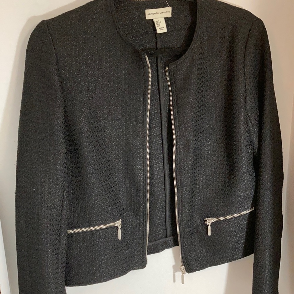 Black Blazer / Coat Adrienne Vittadini
